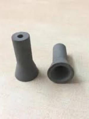 Short Boron Carbide Nozzles