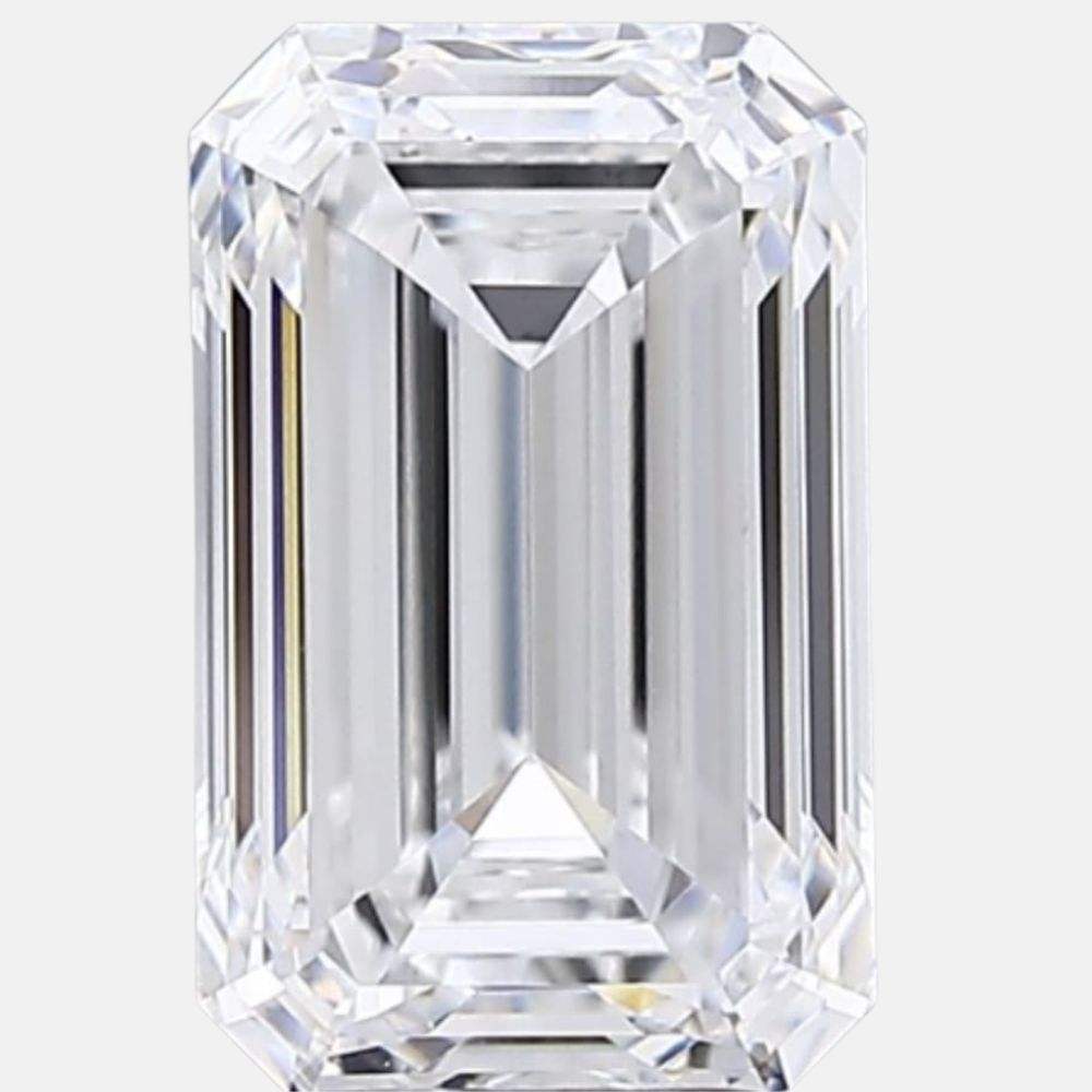 IGI Certified Lab Grown Diamond Emerald Cut 3.18ct D VVS2 Surat Diamond Jewelry Making