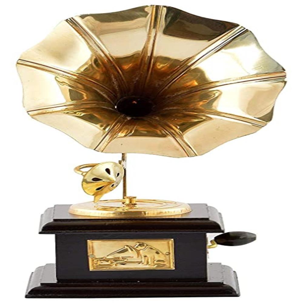Antique Brass Gramophone