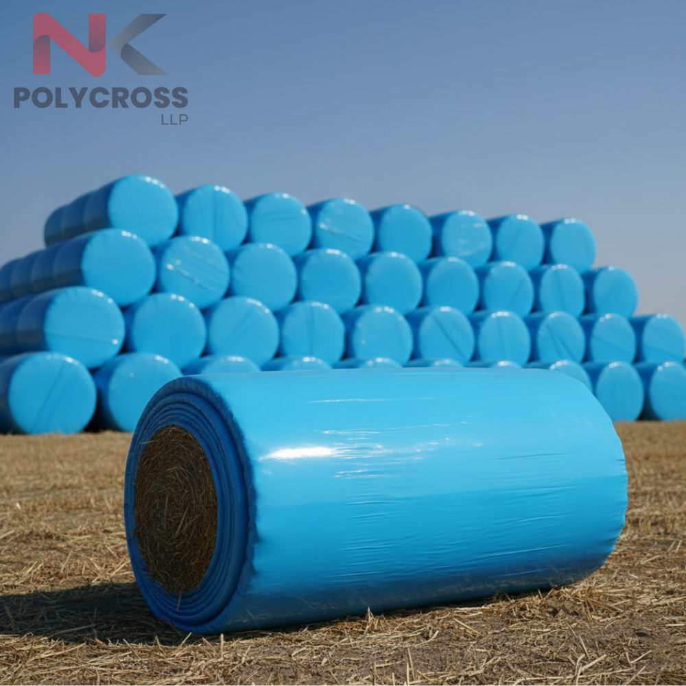 Hay Bale Cover - Color: Blue