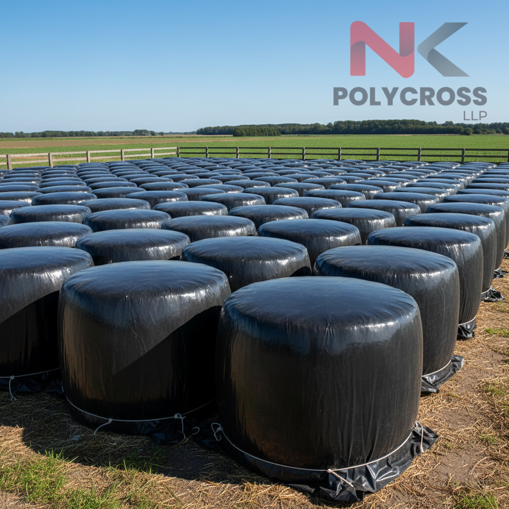 Hay Bale Cover - Color: Blue