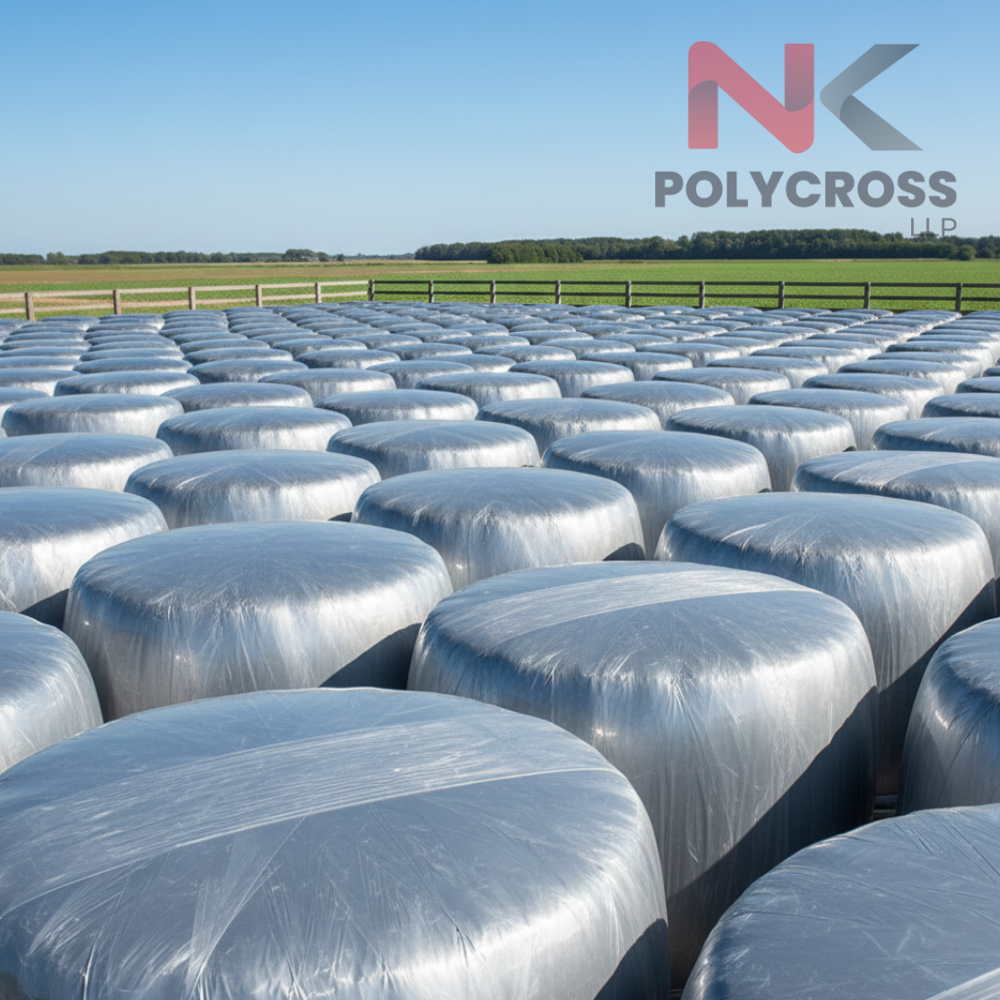Hay Bale Cover - Color: Blue