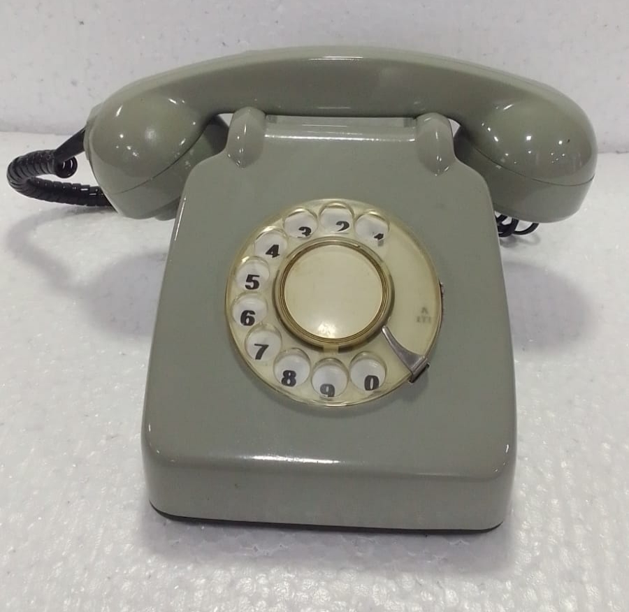 Red Bakelite Rotary Dial Telephone