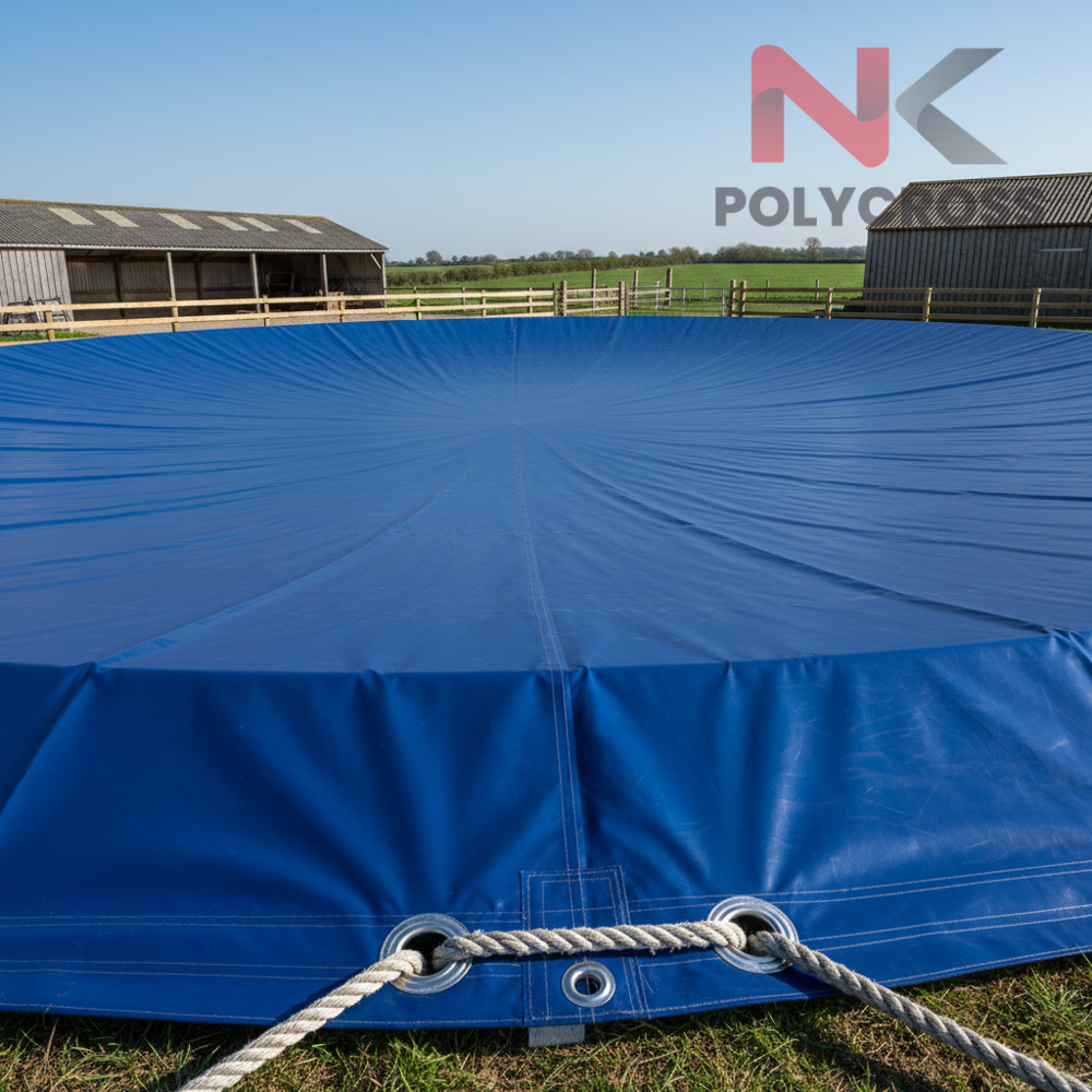 Manure Pit Cover - Color: Blue