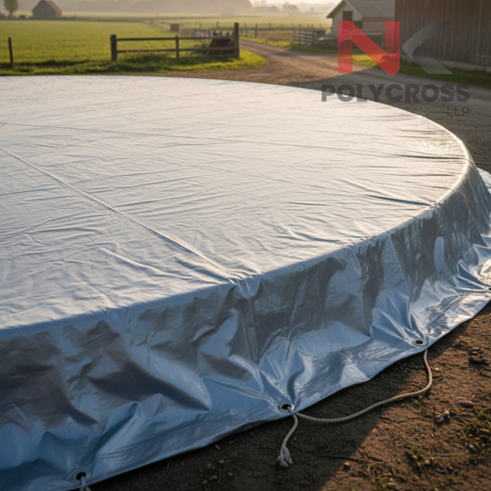 Manure Pit Cover - Color: Blue