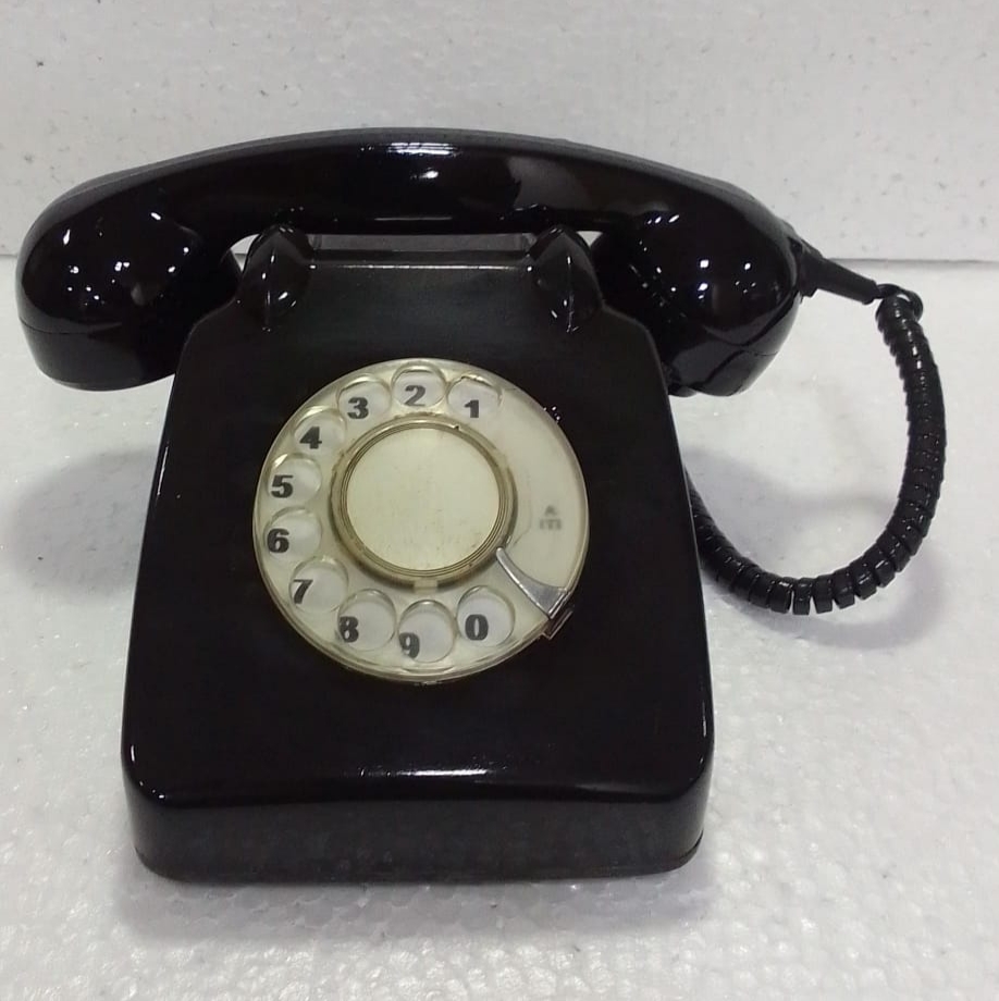 Blue Bakelite Rotary Dial Telephone