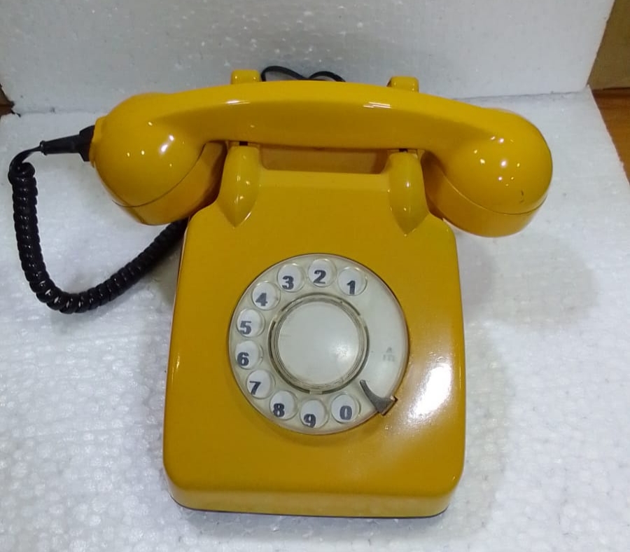 Blue Bakelite Rotary Dial Telephone