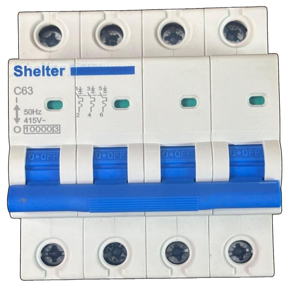 Shelter Fp 63a Ac Mcb - Material: Flame Retardant Abs Body