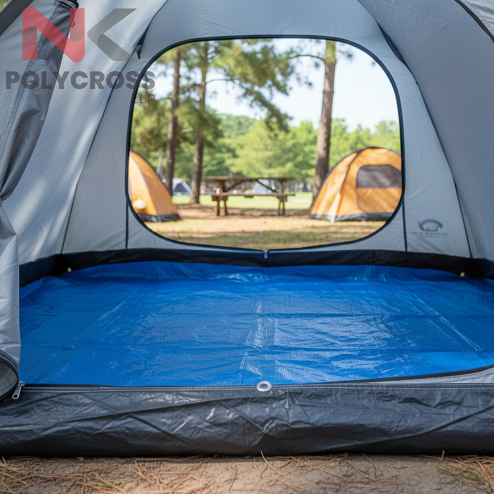 Tent Ground Floor Sheet - Color: Blue