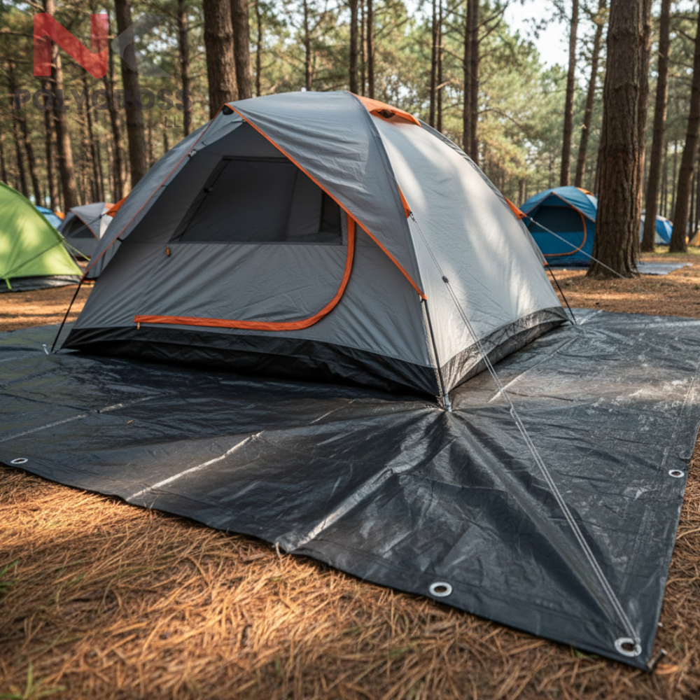 Tent Ground Floor Sheet - Color: Blue