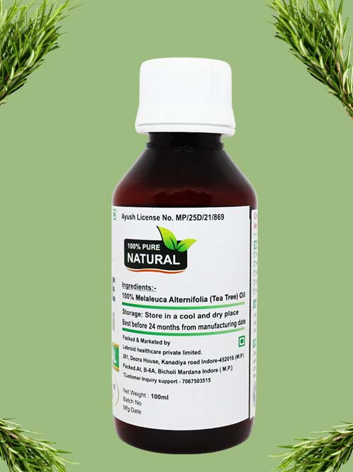 Turcy Tea Tree Essential Oil  Natural Antibacterial Oil for Acne & Scalp Care(100ml)