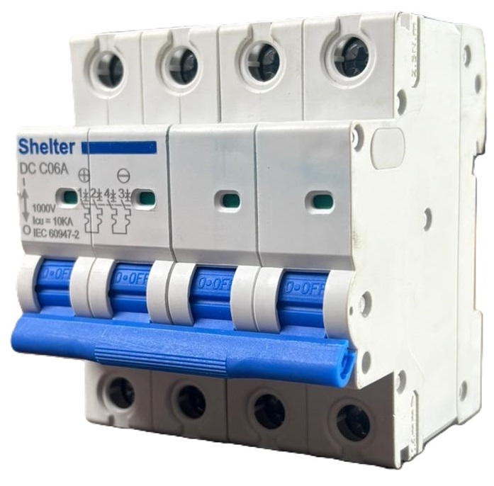 Shelter FP 06A 1000v MCB