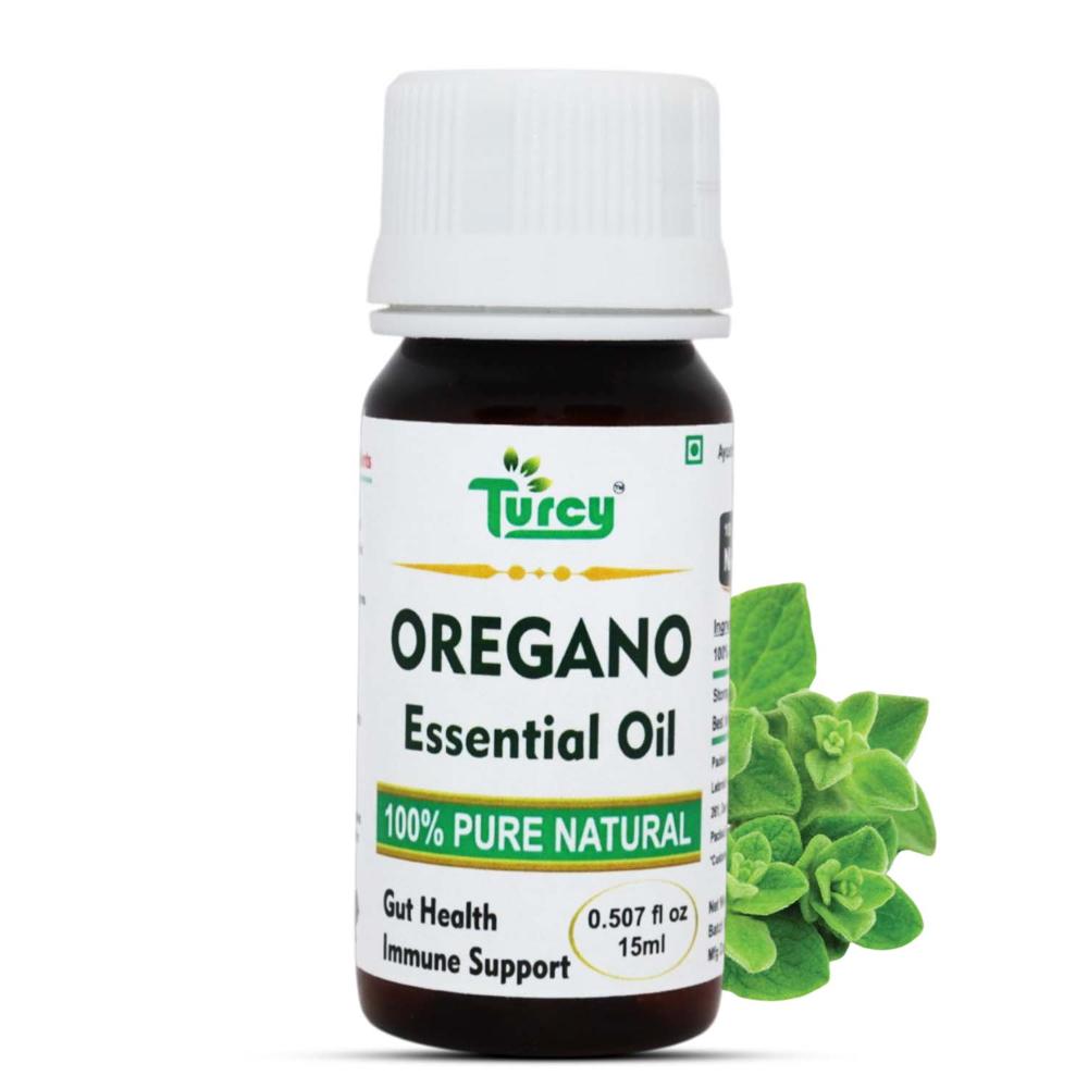 Turcy Pure Oregano Essential Oil  Skin & Acne Care, Immunity & Digestive Health(15ml) - Additives: Na