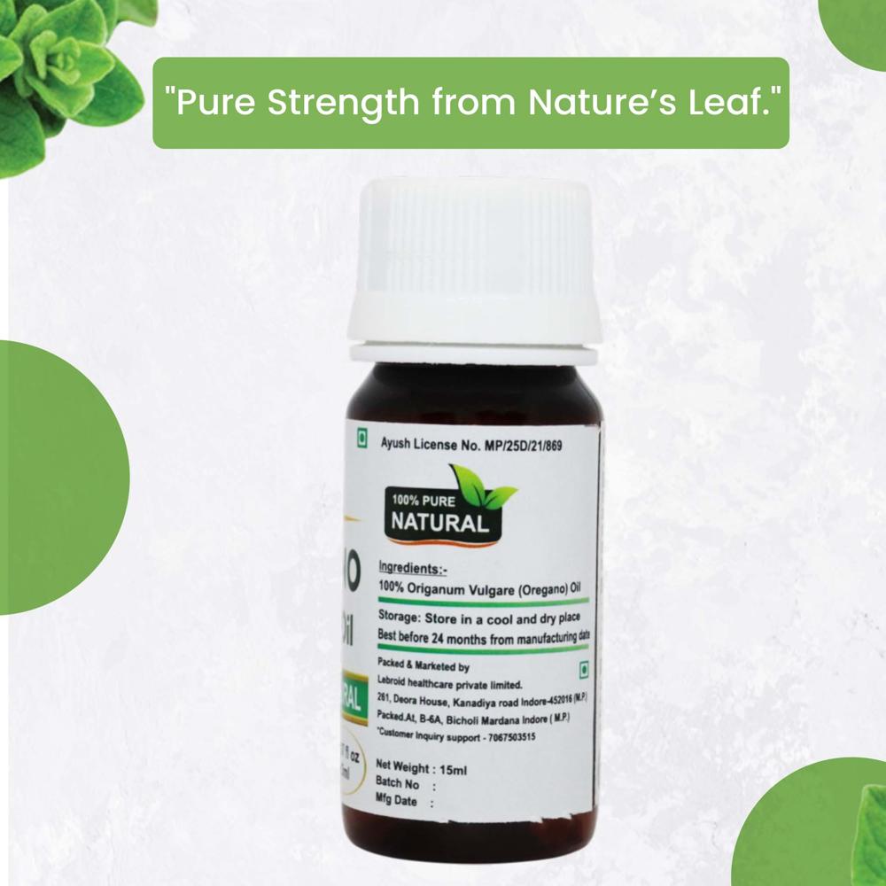 Turcy Pure Oregano Essential Oil  Skin & Acne Care, Immunity & Digestive Health(15ml)