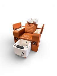 3in1 Manicure Pedicure And Hair Wash Chair - Color: Black (customizable Options Available)
