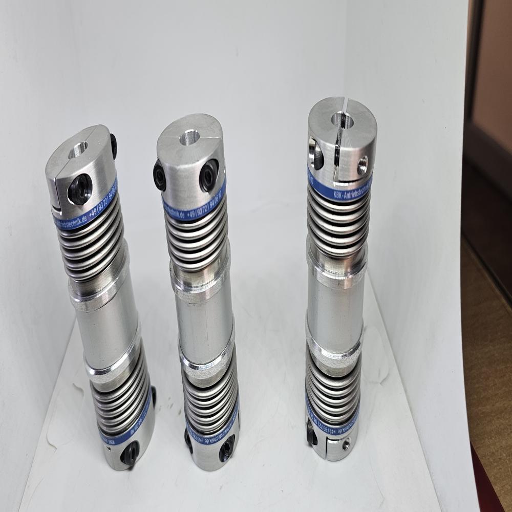 LINE SHAFT WITH METAL BELLOW COUPLINGS