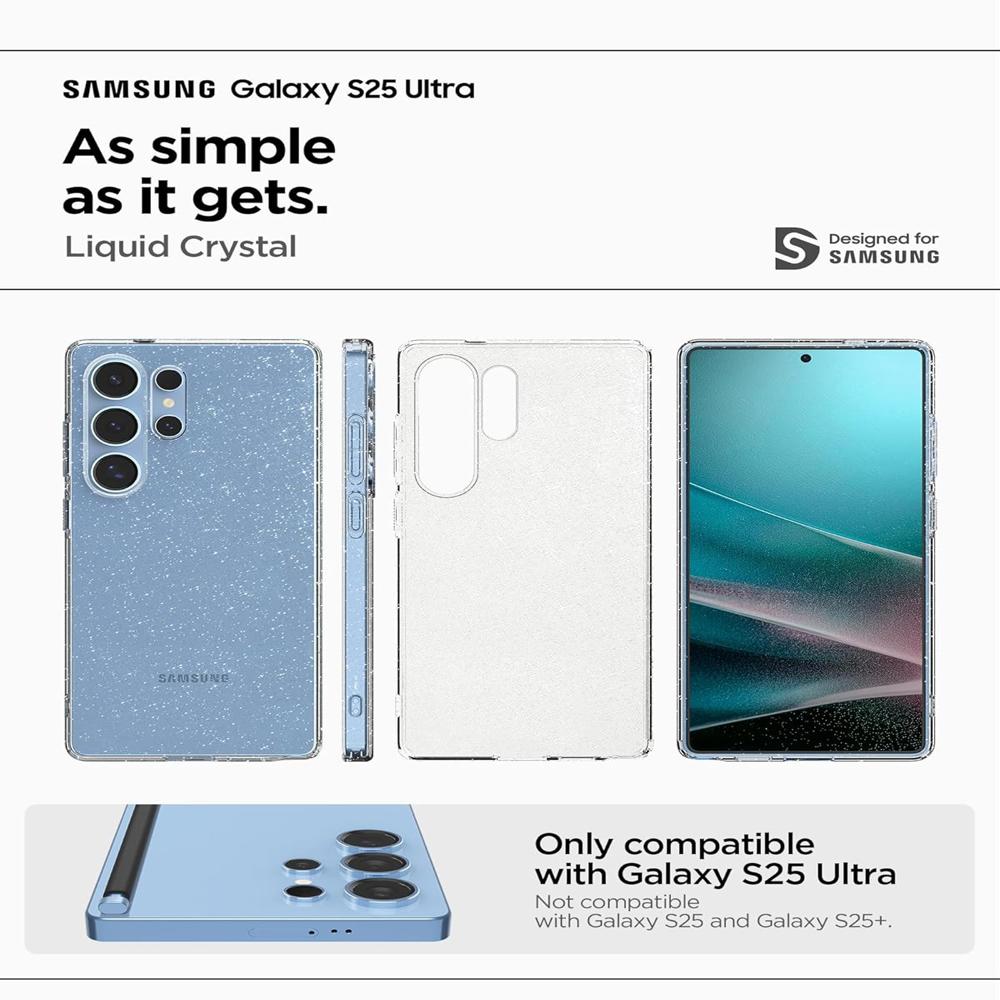 Spigen Crystal Galaxy S25 Ultra, TPU, Crystal Quartz