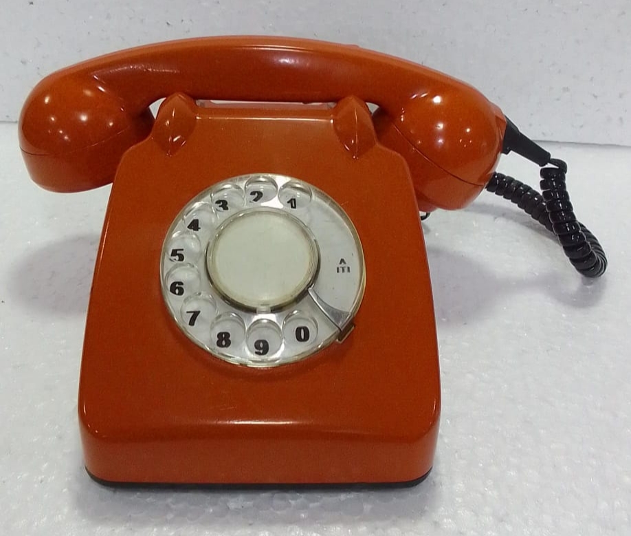 Light Pink Bakelite Rotary Dial Telephone