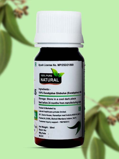 Turcy Eucalyptus Essential Oil  Pure & Natural, Skin & Hair Care, & Aromatherapy(30ml)