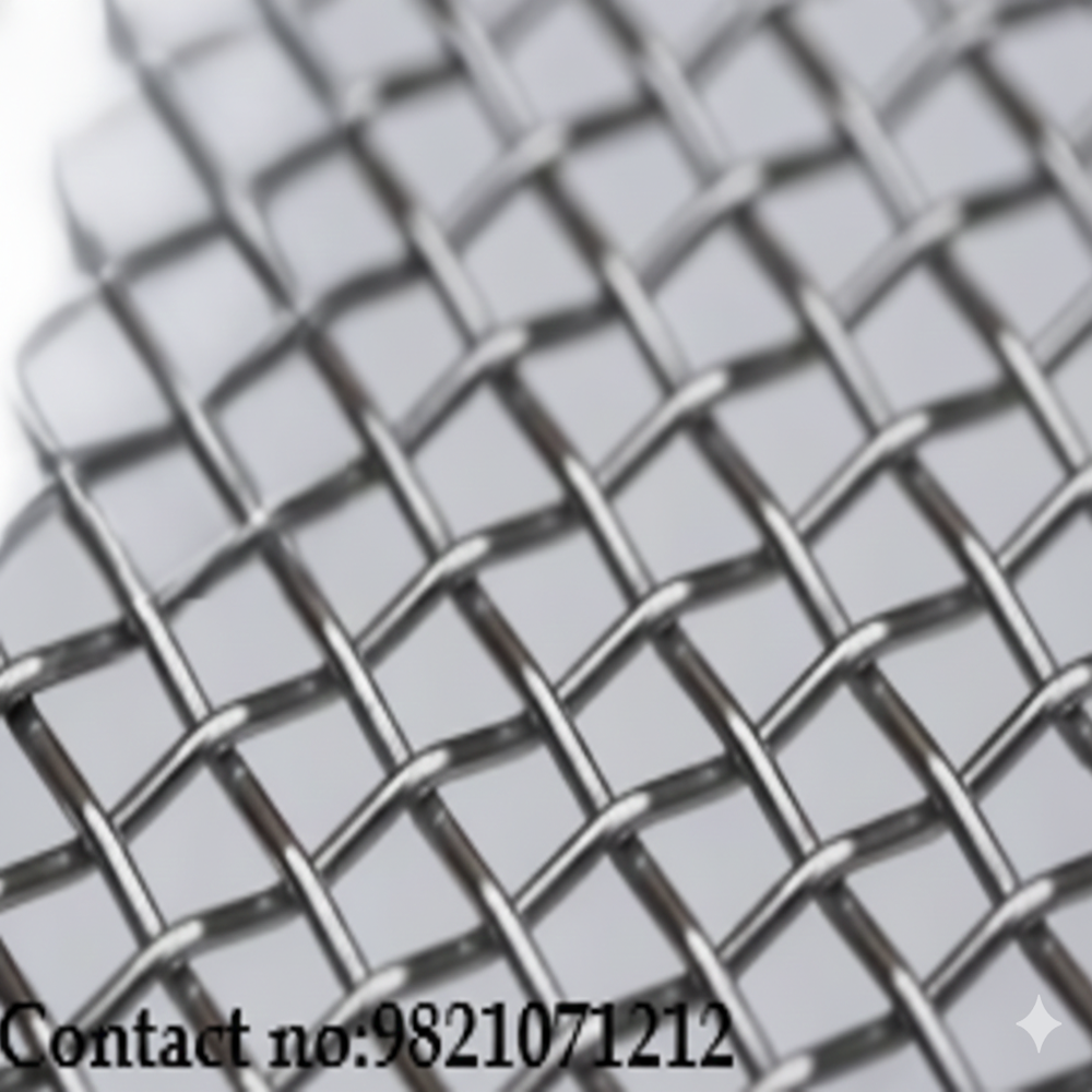 Stainless Steel Wire Mesh - Stainless Steel, Silver Color | Weave Wire Mesh Style, Durable Steel Wire Construction
