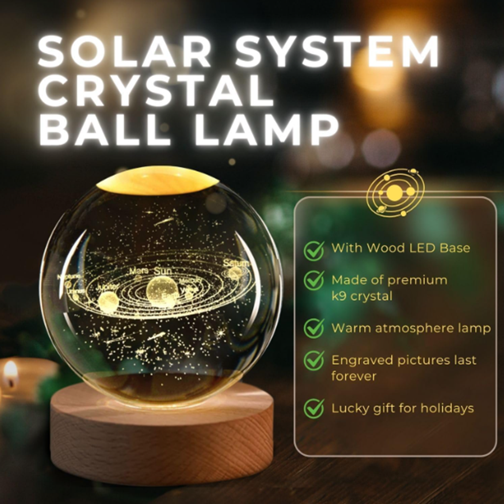 crystal night ball lamp