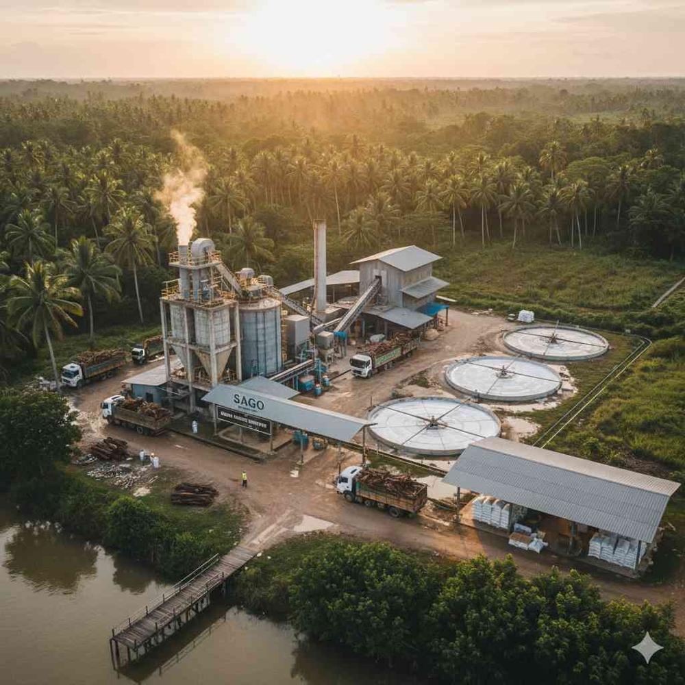 sago starch-based bioplastics Laboratory Screening Plant