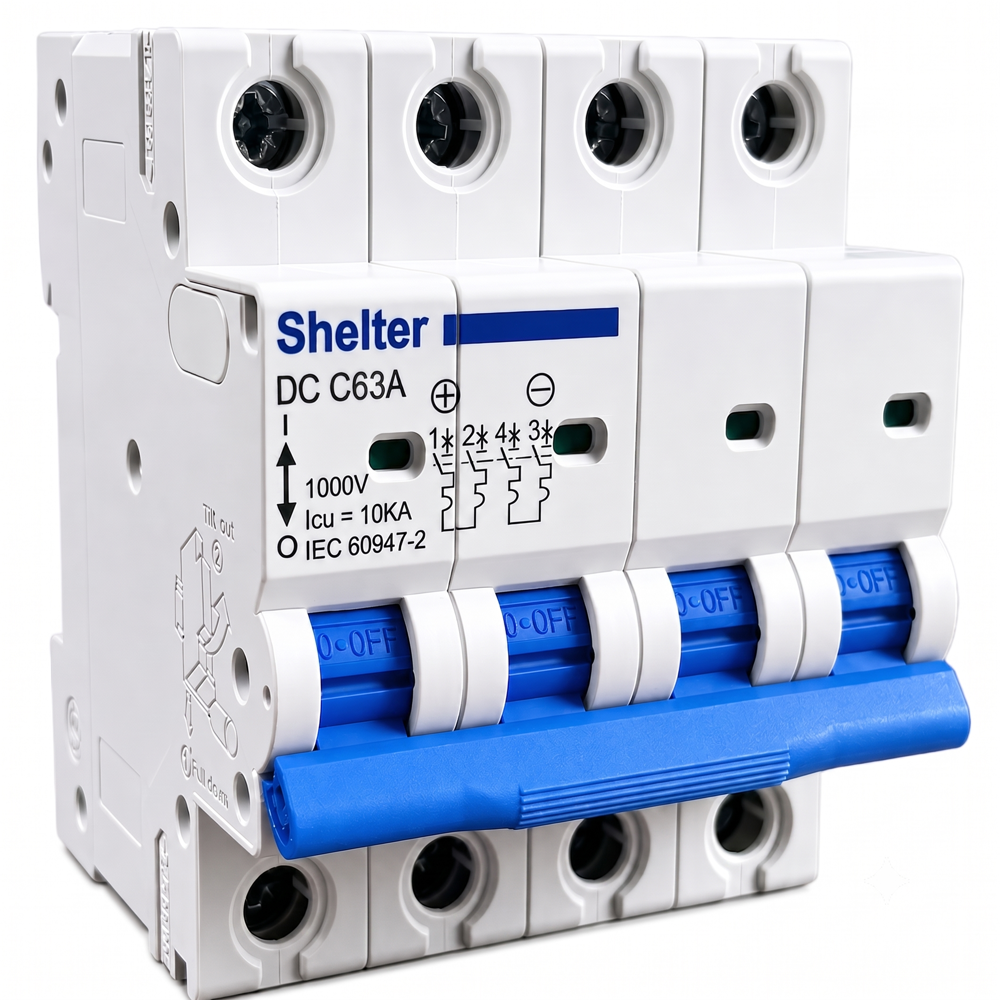 Shelter Fp 63A 1000V Mcb - Rated Current: 63 Ampere (Amp)