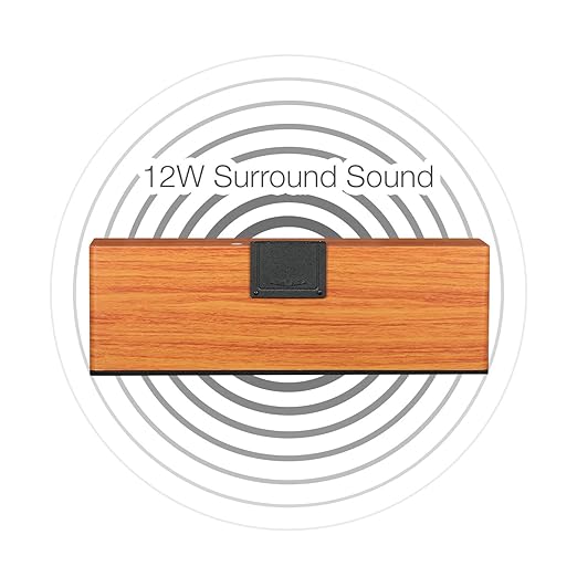 Wooden Bluetooth Speaker with Integrated Mobile Phone Stand