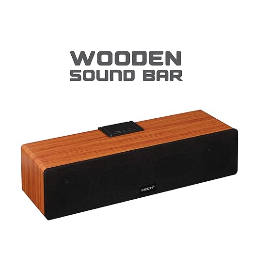 Wooden Bluetooth Speaker with Integrated Mobile Phone Stand