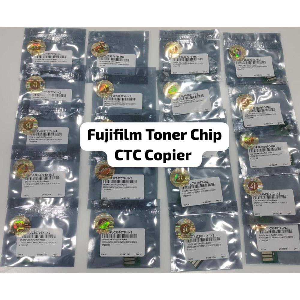 Fujifilm Toner Chip Ctc Copier C7070 / C6570 / C5570 / C4570 / C3570 / C3070 / Ct203767 - Color: Cymk