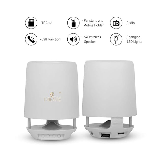 Pen Holder Bluetooth Speaker with LED Mood Lighting