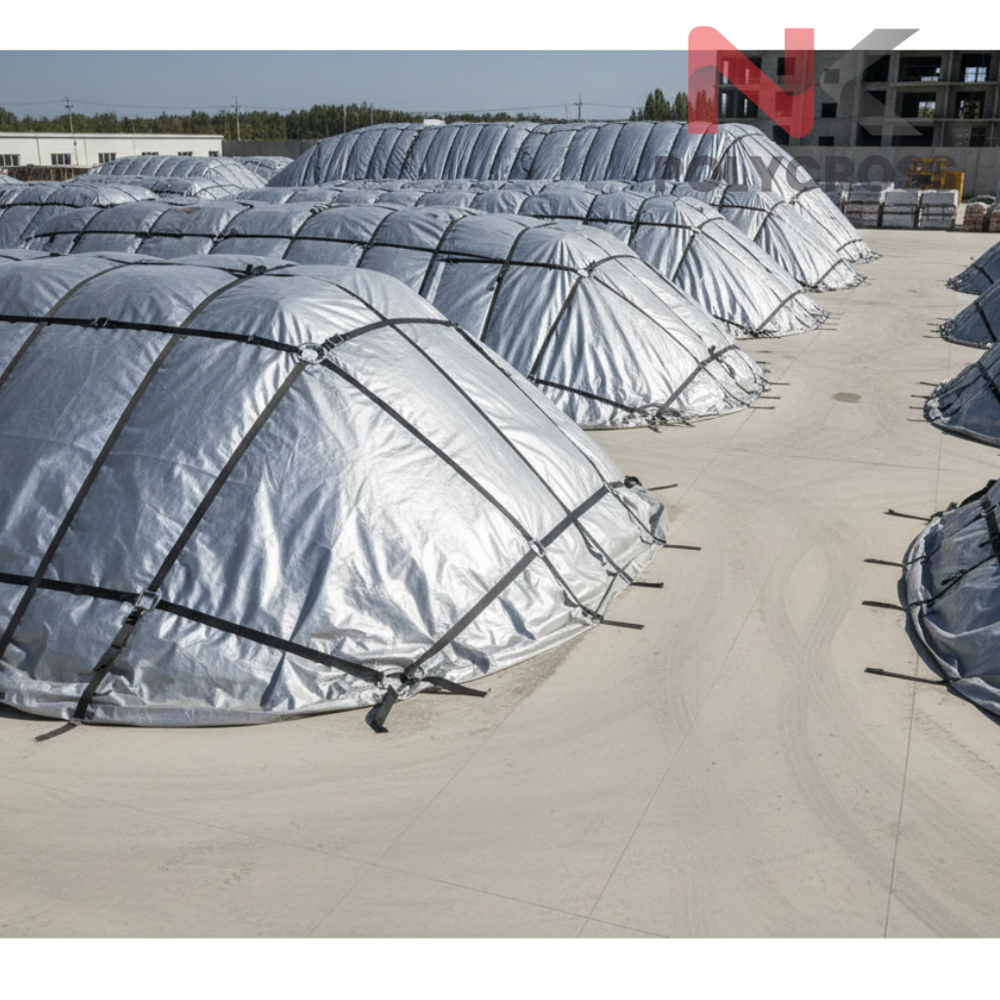 Construction Scaffolding Cover - Color: Blue