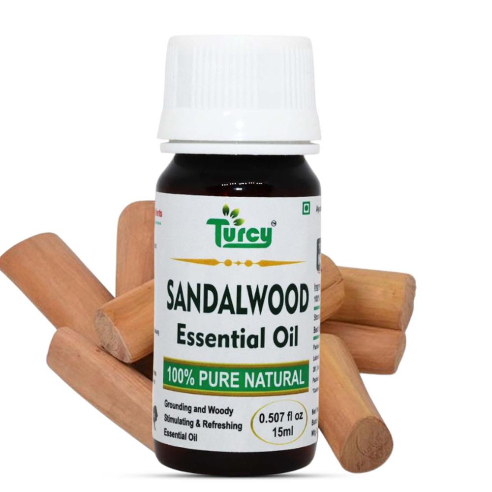 Turcy Sandalwood Oil Aromatherapy, Skin Glow & Hair Nourishment(15ml)
