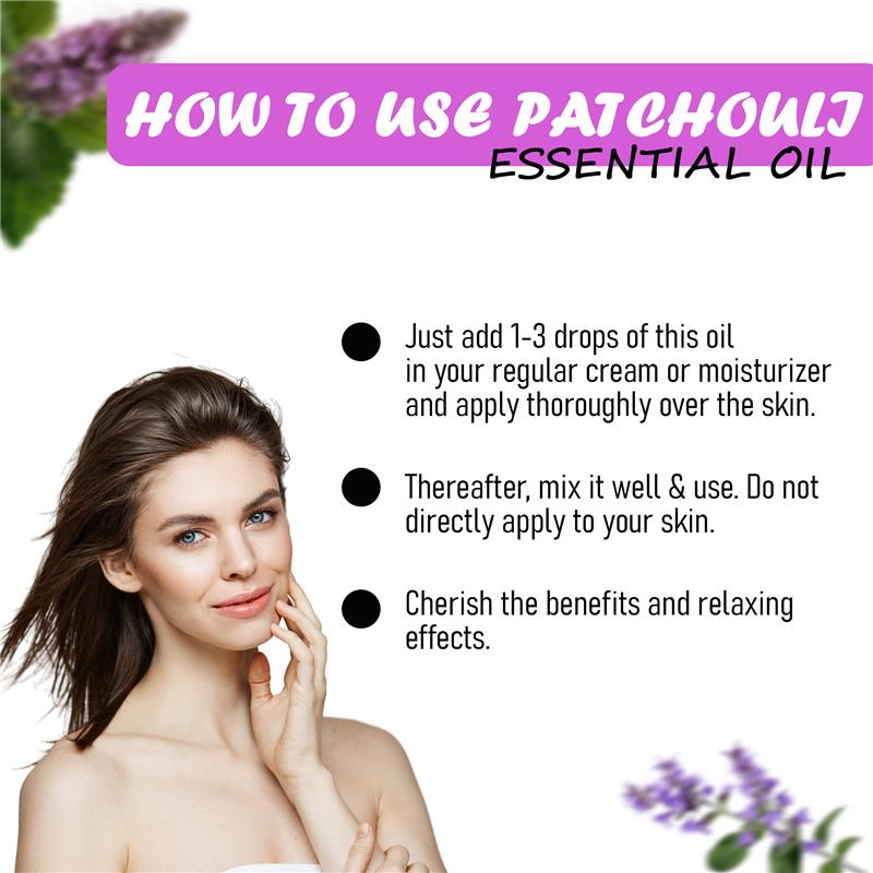 Turcy Patchouli Essential Oil  Anti-Acne, Skin Brightening & Hair Care Oil (30ml)