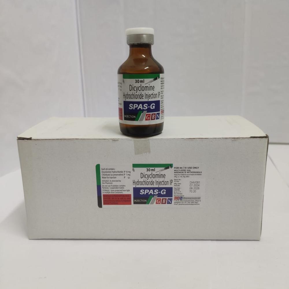 30Ml Dicyclomine Hydrochloride Ip Injection