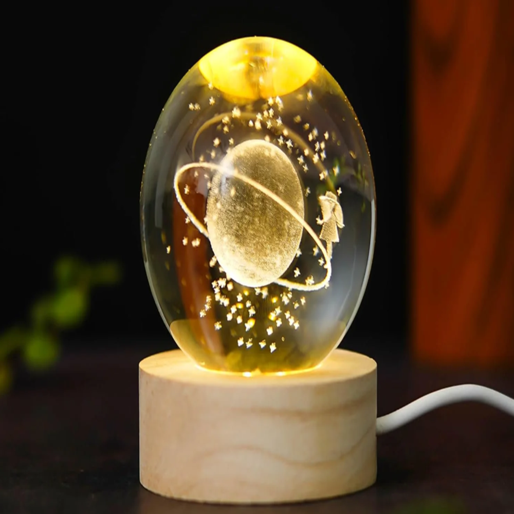 crystal night ball lamp
