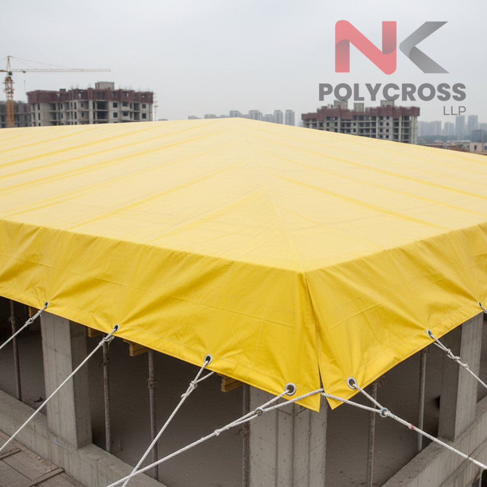 Temporary Roofing Plastic Tarpaulin - Color: Blue