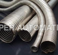 सिल्वर स्टील फ्लेक्सिबल पाइप