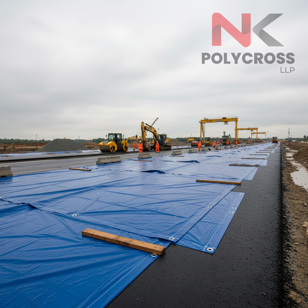 Concrete Curing Sheet - Color: Blue