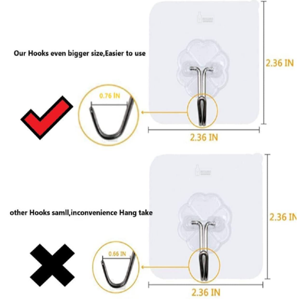 Adhesive flower wall hook