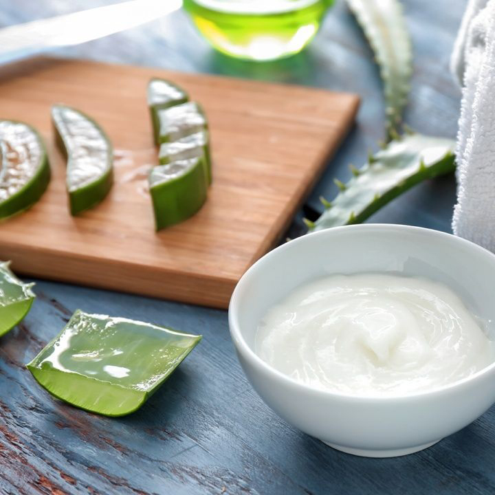 Natural Aloe Vera Pulp Extraction