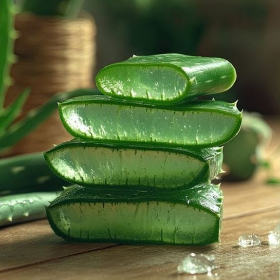 Aloe vera Gel Extraction