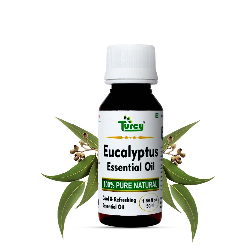 Turcy Eucalyptus Essential Oil  Pure & Natural, Skin & Hair Care & Aromatherapy(50ML)