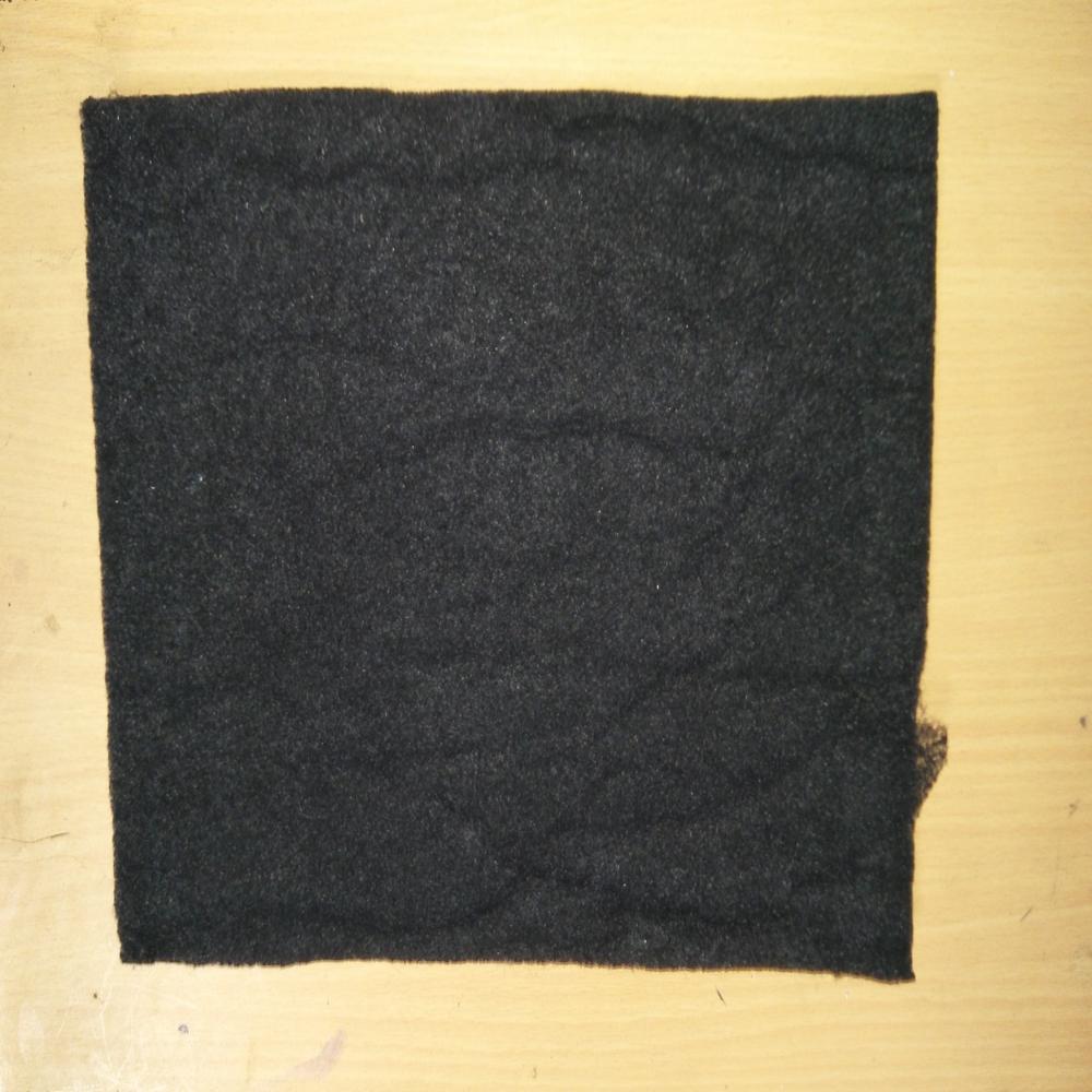 Non Woven Activated Carbon Filter Pad - Color: Black