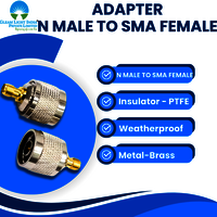 RF Adapter N Male to SMA Female