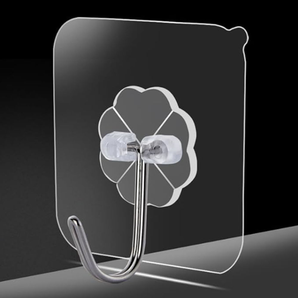 Adhesive flower wall hook