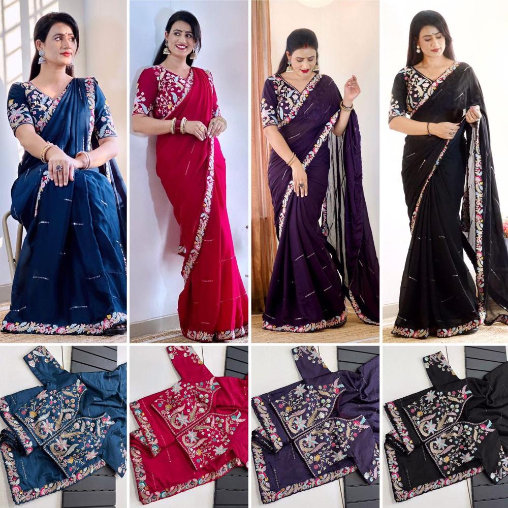 Stylish Fancy Wedding Wear Saree