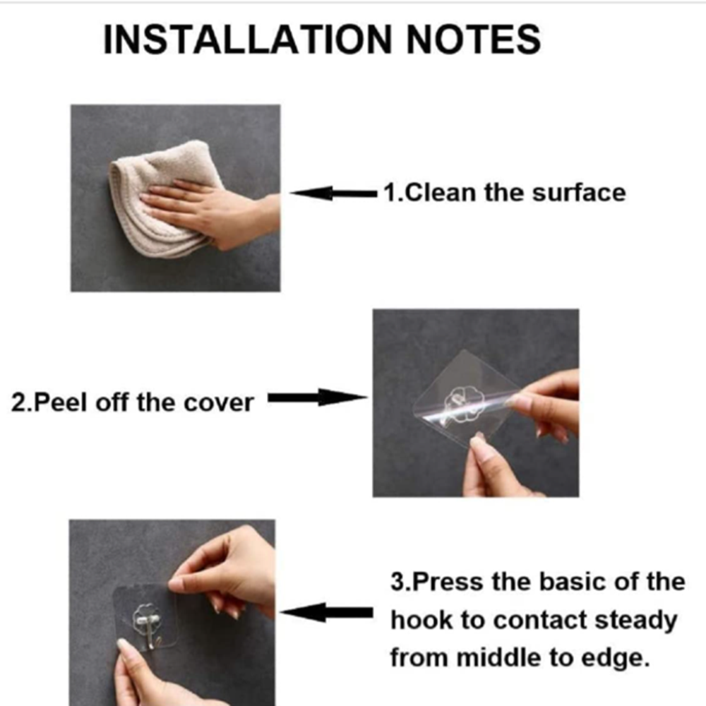 Adhesive Flower Wall Hook - Capacity: 1 To 2 Kg
