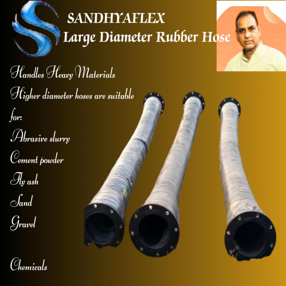 Large Diameter Rubber Hose - Hardness: 60 Shore A