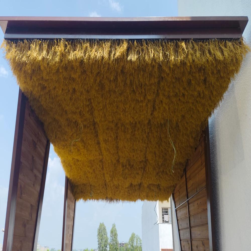 Synthetic Thatch Roofing Panels for Resorts, Cafes & Farmhouses